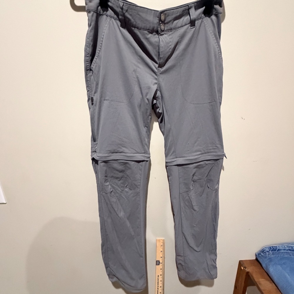 Columbia Convertible Hiking Pants Womens Size 8 Grey Stretch Gorpcore Minimalist